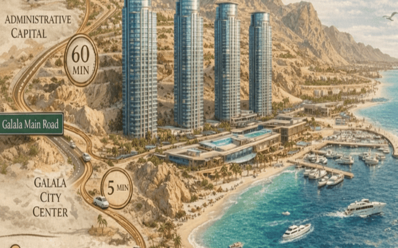 مشروع مارينا تاورز المونت جلالة Marina Towers IL Monte Galala تفاصيل كاملة