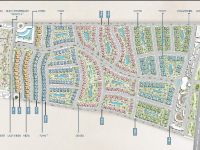 قرية مارسيليا بيتش 6 الساحل الشمالي Marseilia Beach 6 تفاصيل