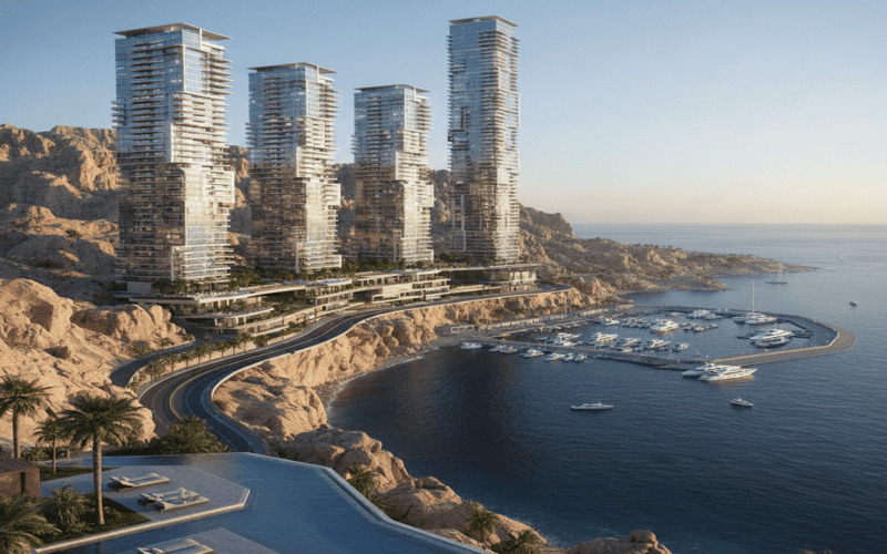 مشروع مارينا تاورز المونت جلالة Marina Towers IL Monte Galala تفاصيل كاملة