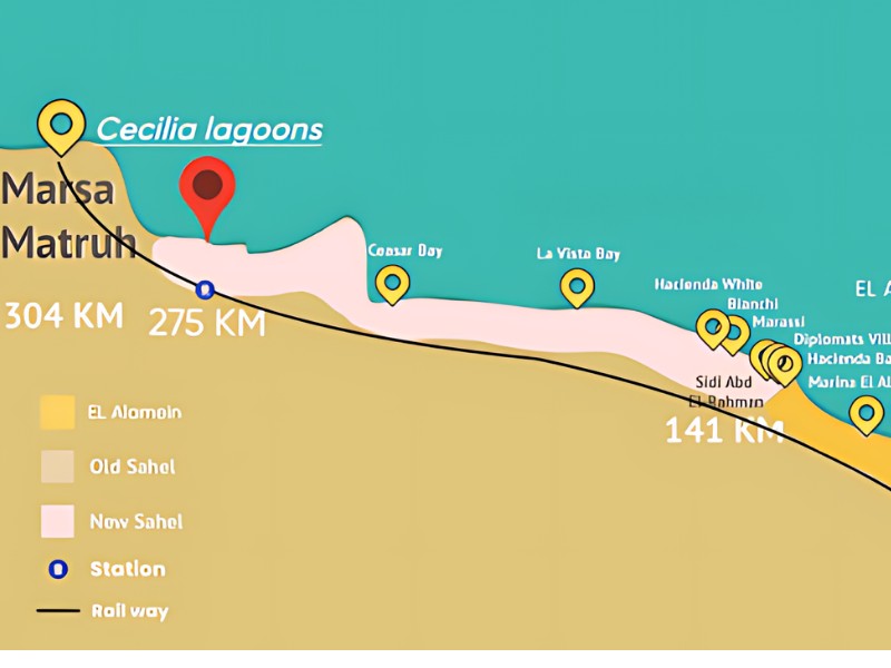 أسعار قرية سيسيليا لاجونز الساحل الشمالي 2026 Cecilia Lagoons North Coast